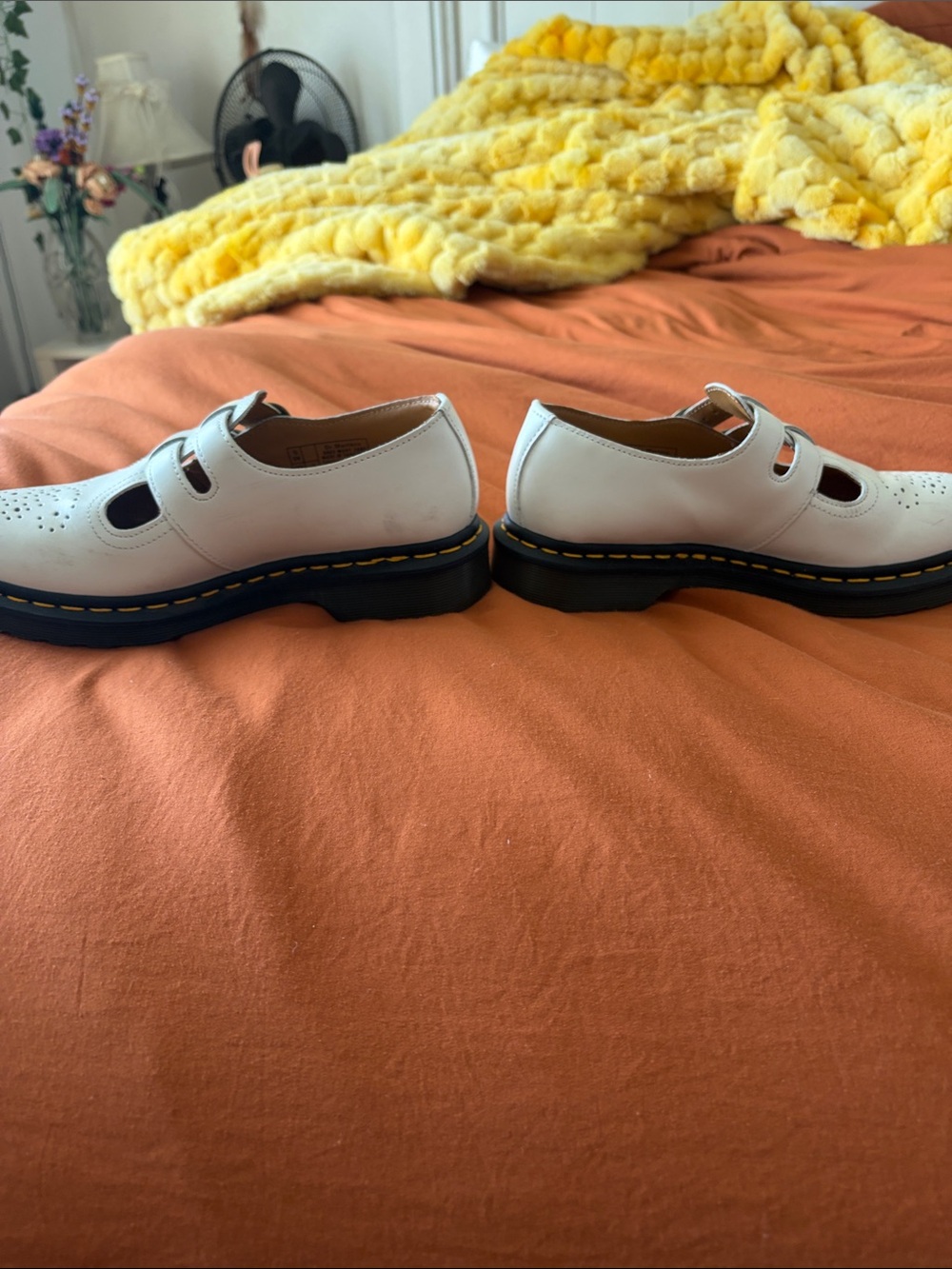 Dr. Martens White Mary Jane Shoes - Picture 5 of 7